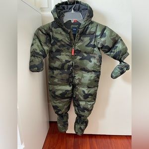 Used green baby gap down jacket
